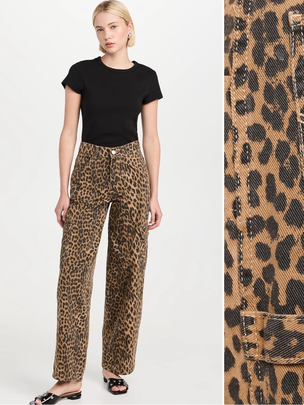 Damson Madder NEW cargo leopard pants - Picture 4 of 7
